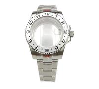 ROUHO 40mm Stainless Steel Watch Case + Bracelet, Fits NH35/36 Automatic Movement 28.5 Dial Watch Bezel Crown Mod Kit for Rolex Submariner-D
