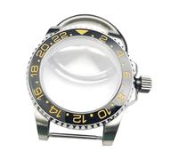 ROUHO 40mm Vintage Diver Watch Case Kit, Fits 4R35/36 NH35 Movement, Stainless Steel Solid Back Retro Watch Case for Rolex Submariner 16610-B 22