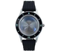 ROUHO 40mm Vintage Diver Watch Mod Case Fits NH35 NH36 Movement with Ceramic Bezel, Watch Modification Kit for Blancpain Fifty Fathoms-A 1