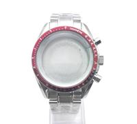 ROUHO 40mm Vintage Watch Modification Kit Fits VK63 Quartz Movement 32.5mm Dial, Acrylic Lens Stainless Steel Watch Modding Case for Omega Speedmaster-B 3