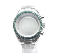 ROUHO 40mm Vintage Watch Modification Kit Fits VK63 Quartz Movement 32.5mm Dial, Acrylic Lens Stainless Steel Watch Modding Case for Omega Speedmaster-B 6