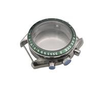 ROUHO 40mm Vintage Watch Modification Kit Fits VK63 Quartz Movement 32.5mm Dial, Acrylic Lens Stainless Steel Watch Modding Case for Omega Speedmaster-A 4