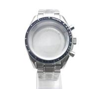 ROUHO 40mm Vintage Watch Modification Kit Fits VK63 Quartz Movement 32.5mm Dial, Acrylic Lens Stainless Steel Watch Modding Case for Omega Speedmaster-B 5