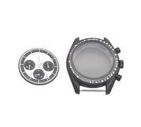 ROUHO 40mm Vintage Watch Modification Kit Fits VK63 Quartz Movement, Screw-Down Crown Watch Custom Set for Rolex Daytona-K: Mod Case + Dial