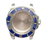 ROUHO 40mm Watch Case Kit Compatible with Miyota 8215/8200 8205 Mingzhu 2813 ETA 2836 Movement,Replacement Watch Modding Case Part for Rolex Submariner-#8