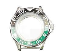 ROUHO 41mm Transparent Back Watch Case Fits NH35 4R36 Movement 31mm Dial, Stainless Steel DIY Watch Parts for Omega Seamaster-L 10