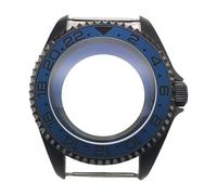 ROUHO 42mm Black Watch Case Mod Kit, Fits NH35 4R36 Movement, 3.0 Crown Diver Watch Case Modification Parts for Seiko SKX007 / SKX009-B 7