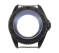 ROUHO 42mm Black Watch Case Mod Kit, Fits NH35 4R36 Movement, 3.0 Crown Diver Watch Case Modification Parts for Seiko SKX007 / SKX009-B 5
