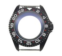 ROUHO 42mm Black Watch Case Mod Kit, Fits NH35 4R36 Movement, 3.0 Crown Diver Watch Case Modification Parts for Seiko SKX007 / SKX009-B 6