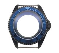 ROUHO 42mm Black Watch Case Mod Kit, Fits NH35 4R36 Movement, 3.0 Crown Diver Watch Case Modification Parts for Seiko SKX007 / SKX009-B 3