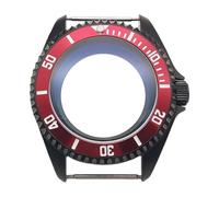 ROUHO 42mm Black Watch Case Mod Kit, Fits NH35 4R36 Movement, 3.0 Crown Diver Watch Case Modification Parts for Seiko SKX007 / SKX009-B 14
