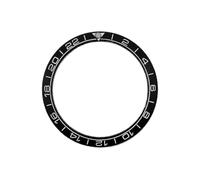 ROUHO 42mm Ceramic Watch Bezel Insert Replacement Ceramic Ring Component Polished Timepiece Face Inlay 34mm for Omega Seamaster Planet Ocean 600M - A1