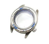 ROUHO 42mm Chapter Ring Watch Case, Fits NH35 NH36 Movement 3.8 O'clock Crown, Replacement Diver's Watch Modification Kit for Seiko SKX007-H