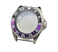 ROUHO 42mm Diver Watch Case with Bezel Inserts, Fits NH35 NH36 Movement 3.0 Crown Position, Transparent Back Watch DIY Parts for Seiko SKX007-L