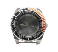 ROUHO 42mm Geometric Diver Watch Case, Fits NH35 NH36 Movement Screw-Down Crown, Chapter Ring Replacement Watch Modification Kit for Seiko Prospex Samurai-A