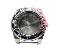 ROUHO 42mm Geometric Diver Watch Case, Fits NH35 NH36 Movement Screw-Down Crown, Chapter Ring Replacement Watch Modification Kit for Seiko Prospex Samurai-E