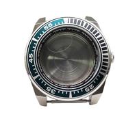ROUHO 42mm Geometric Diver Watch Case, Fits NH35 NH36 Movement Screw-Down Crown, Chapter Ring Replacement Watch Modification Kit for Seiko Prospex Samurai-B
