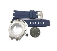 ROUHO 42mm Octagonal Bezel Watch Case Rubber Band Dial Kit, Fits NH35/36 Movement, Watch Modification Set for Audemars Piguet Royal Oak Offshore-C