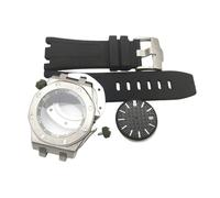 ROUHO 42mm Octagonal Bezel Watch Case Rubber Band Dial Kit, Fits NH35/36 Movement, Watch Modification Set for Audemars Piguet Royal Oak Offshore-B