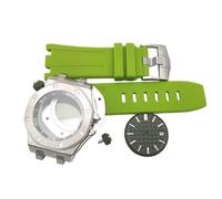 ROUHO 42mm Octagonal Bezel Watch Case Rubber Band Dial Kit, Fits NH35/36 Movement, Watch Modification Set for Audemars Piguet Royal Oak Offshore-A