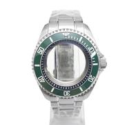 ROUHO 42mm Replacement Diver Watch Mod Case + Bracelet Kit Fits NH35/4R36 Movement 3.8 O'clock Crown Chapter Ring, Watch Modification Bezel Insert for Seiko SKX007-F