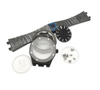 ROUHO 42mm Stainless Steel Watch Case Bracelet Dial Hands Set, Fits NH35 NH36 Movement, Octagonal Watch Case Midification Kit for Audemars Piguet Royal Oak-H