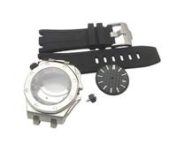 ROUHO 42mm Stainless Steel Watch Case + Rubber Strap + 28.5mm Dial Set, Fits NH35/36 Movement, Watch Modification Kit for Audemars Piguet Royal Oak Offshore-E