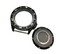 ROUHO 42mm Watch Modification Kit Fits Japanese NH35/36 Calibre 3.8 O'clock Crown Position, Black Chapter Ring Watch Case with Bezel Insert for Seiko SKX007-B