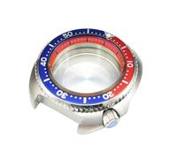 ROUHO 43.5mm Cushion Watch Case Kit, 4.2 O'clock Crown Fits NH35 NH36 Movement, Replacement Watch Modification Parts for Seiko Prospex Turtle