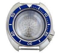 ROUHO 44mm Cushion Shaped Watch Mod Case, Fits NH35 NH36 Movement 19mm Lug, Retro Replacement Diver Watch Modification Kit for Seiko-A