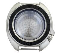 ROUHO 44mm Cushion Shaped Watch Mod Case, Fits NH35 NH36 Movement 19mm Lug, Retro Replacement Diver Watch Modification Kit for Seiko-D