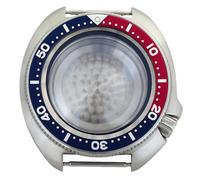 ROUHO 44mm Cushion Shaped Watch Mod Case, Fits NH35 NH36 Movement 19mm Lug, Retro Replacement Diver Watch Modification Kit for Seiko-L