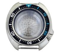 ROUHO 44mm Cushion Shaped Watch Mod Case, Fits NH35 NH36 Movement 19mm Lug, Retro Replacement Diver Watch Modification Kit for Seiko-E