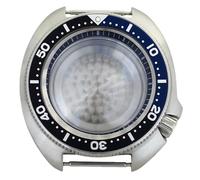 ROUHO 44mm Cushion Shaped Watch Mod Case, Fits NH35 NH36 Movement 19mm Lug, Retro Replacement Diver Watch Modification Kit for Seiko-O