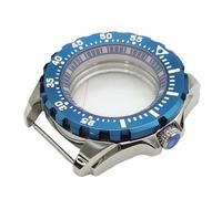 ROUHO 44mm Rugged Diver Mod Case with Bezel Insert, Fits NH35 NH36 Movement 28.5 Dial, Stainless Steel DIY Watch Modification Kit for Seiko Prospex-F