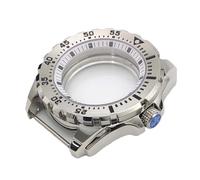ROUHO 44mm Rugged Diver Mod Case with Bezel Insert, Fits NH35 NH36 Movement 28.5 Dial, Stainless Steel DIY Watch Modification Kit for Seiko Prospex-H