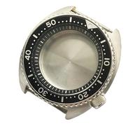 ROUHO 45mm Cushion Shaped Automatic Diver's Watch Case, Fits NH35 NH36 Movement, Sapphire Glass Retro Replacement Watch Modification Kit for Seiko Prospex Turtle-A 3