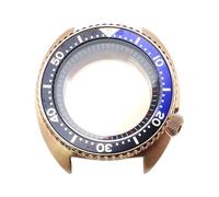 ROUHO 45mm Cushion Shaped Automatic Diver's Watch Case, Fits NH35 NH36 Movement, Sapphire Glass Retro Replacement Watch Modification Kit for Seiko Prospex Turtle-C 1