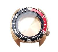 ROUHO 45mm Cushion Shaped Automatic Diver's Watch Case, Fits NH35 NH36 Movement, Sapphire Glass Retro Replacement Watch Modification Kit for Seiko Prospex Turtle-C 11