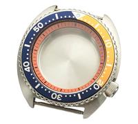 ROUHO 45mm Cushion Shaped Automatic Diver's Watch Case, Fits NH35 NH36 Movement, Sapphire Glass Retro Replacement Watch Modification Kit for Seiko Prospex Turtle-A 4