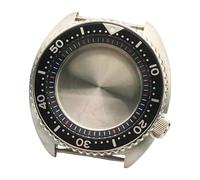 ROUHO 45mm Cushion Shaped Automatic Diver's Watch Case, Fits NH35 NH36 Movement, Sapphire Glass Retro Replacement Watch Modification Kit for Seiko Prospex Turtle-A 1