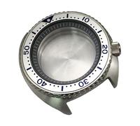 ROUHO 45mm Cushion Shaped Automatic Diver's Watch Case, Fits NH35 NH36 Movement, Sapphire Glass Retro Replacement Watch Modification Kit for Seiko Prospex Turtle-A 2