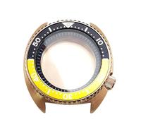 ROUHO 45mm Cushion Shaped Automatic Diver's Watch Case, Fits NH35 NH36 Movement, Sapphire Glass Retro Replacement Watch Modification Kit for Seiko Prospex Turtle-C 5