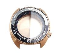 ROUHO 45mm Cushion Shaped Automatic Diver's Watch Case, Fits NH35 NH36 Movement, Sapphire Glass Retro Replacement Watch Modification Kit for Seiko Prospex Turtle-C 16