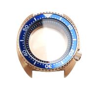 ROUHO 45mm Cushion Shaped Automatic Diver's Watch Case, Fits NH35 NH36 Movement, Sapphire Glass Retro Replacement Watch Modification Kit for Seiko Prospex Turtle-C 17