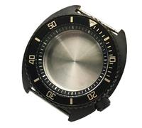 ROUHO 45mm Stainless Steel Retro Diver Watch Case Kit, Fits NH35 NH36 Movement, Screw-Down Crown Watch Housing Case for Seiko Prospex SKX007
