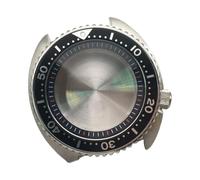 ROUHO 45mm Watch Case Kit Bezel Insert Fits NH35 NH36 Automatic Movement, Stainless Steel Retro Diver Watch Case for Seiko SKX007-P 1