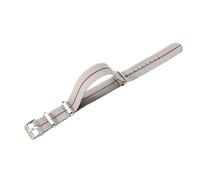 ROUHO Adjustable 22mm Watch Strap Elastic Nylon- Stretchable & Soft Replacement Watch Band for Tudor Black Bay Red M79220R-#7