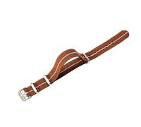 ROUHO Adjustable 22mm Watch Strap Elastic Nylon- Stretchable & Soft Replacement Watch Band for Tudor Black Bay Red M79220R-#12