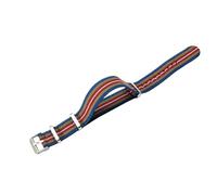 ROUHO Adjustable 22mm Watch Strap Elastic Nylon- Stretchable & Soft Replacement Watch Band for Tudor Black Bay Red M79220R-#10